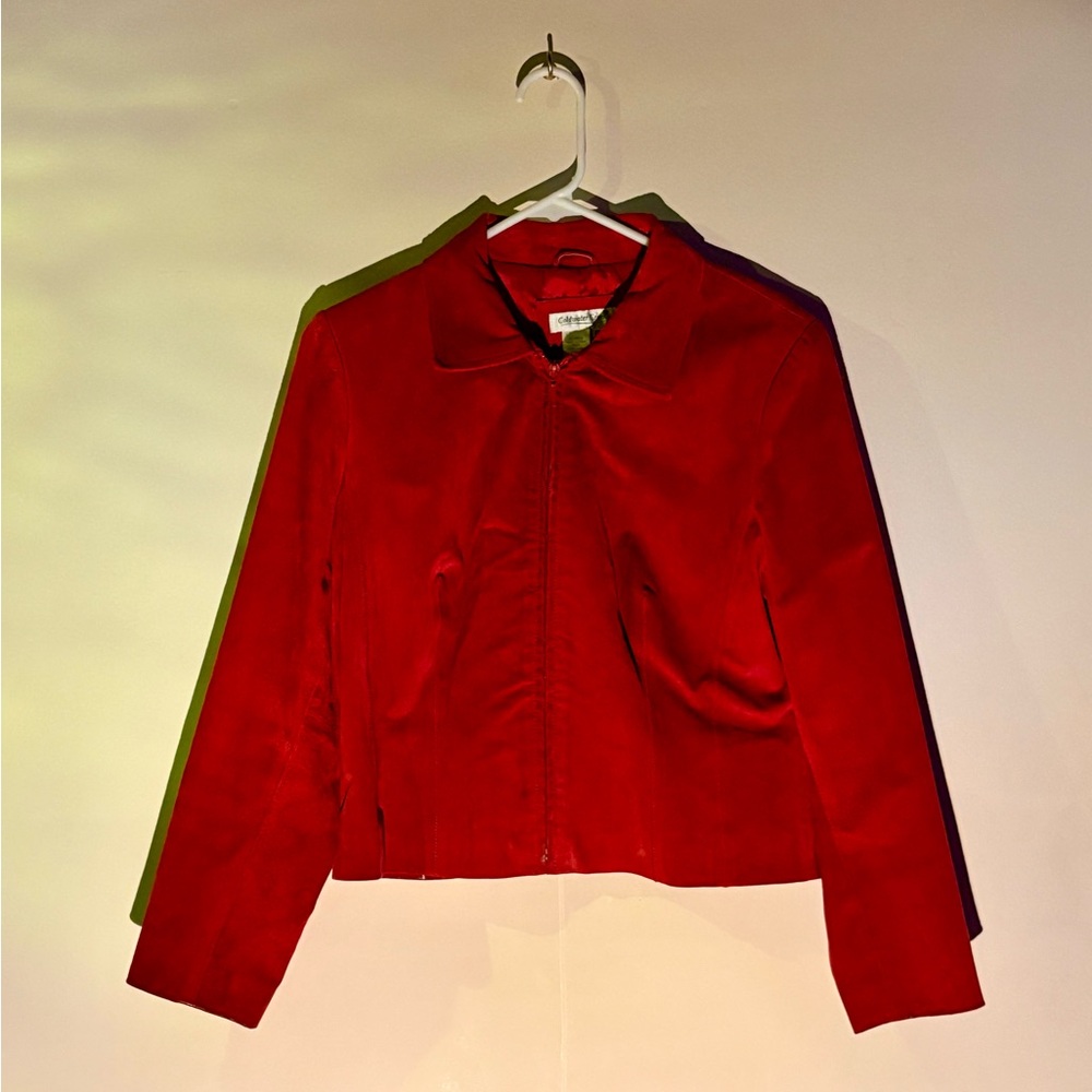 Coldwater Creek Vibrant Red Blazer